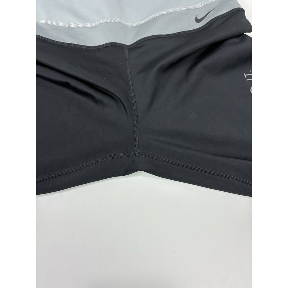 Nike Dri-FIT Athleisure Colorblock Leggings Sporty Spice Workout M Gray Black - Picture 4 of 8